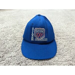 Vintage Silver Super‎ Bowl XXV Hat Cap Mens One Size Hershey Chocolate Snapback
